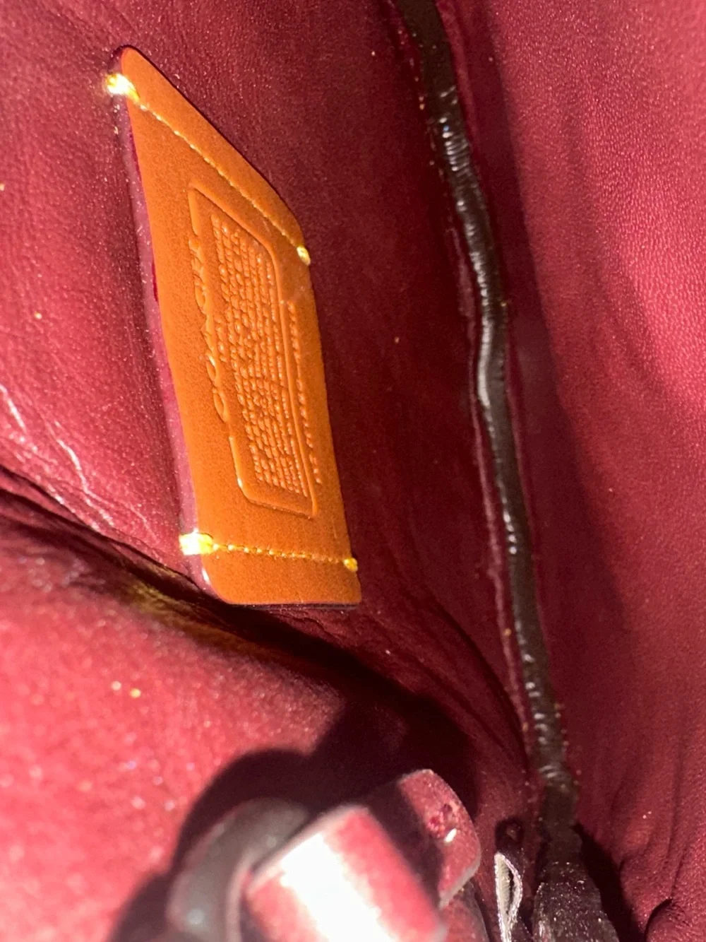 Coach Suede Pyramid Rivet Crossbody Bag